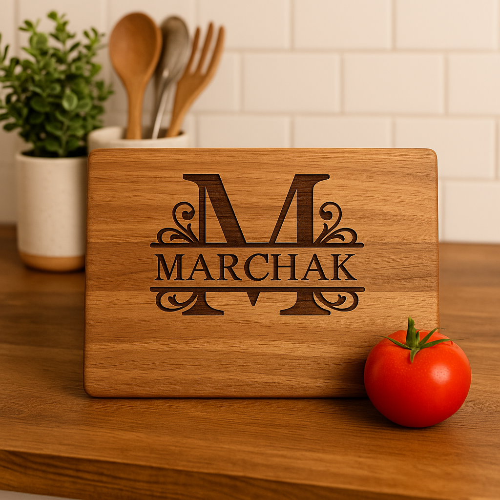 Personalized Cutting Board – Monogram & Name