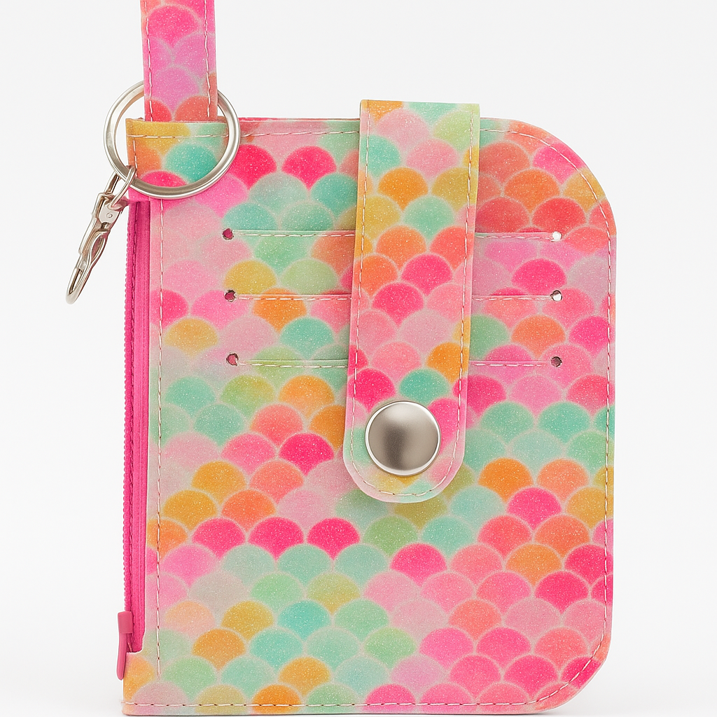 Mermaid Sparkle Wallet – Coastal Glitter Card & Cash Holder